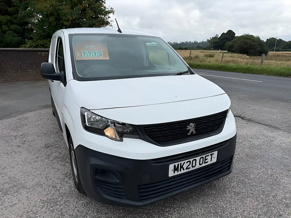 Used 2020 Peugeot Partner 650 S Standard Panel Van White - Front View