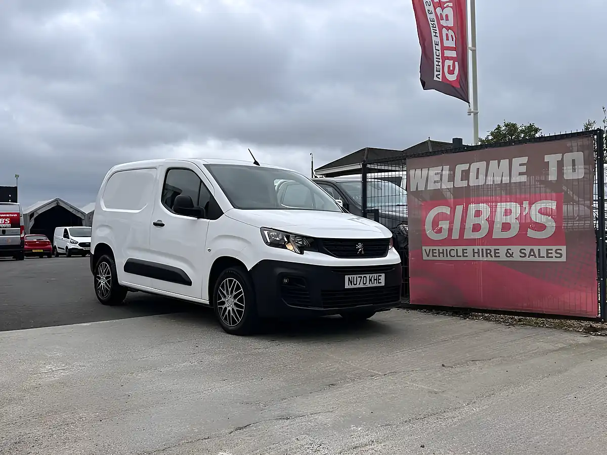 Used 2020 Peugeot Partner Professional Standard Panel Van White - Front View