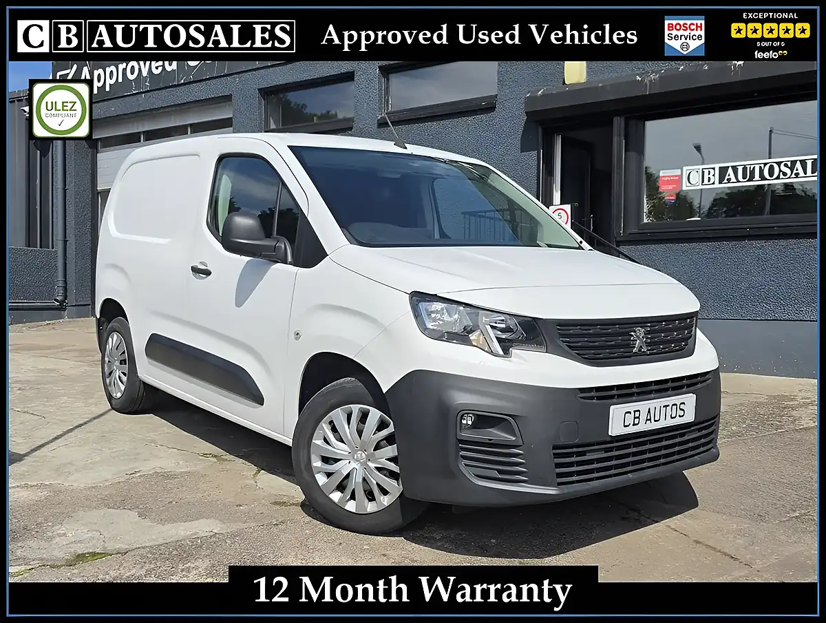 Used 2020 Peugeot Partner Professional Standard White - Front View