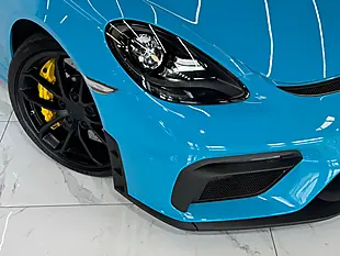 Used 2020 Porsche 718 Cayman GT4 Blue - Interior and Exterior details 11