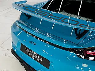 Used 2020 Porsche 718 Cayman GT4 Blue - Interior and Exterior details 14