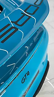 Used 2020 Porsche 718 Cayman GT4 Blue - Interior and Exterior details 16