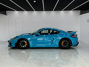 Used 2020 Porsche 718 Cayman GT4 Blue - Interior and Exterior details 2