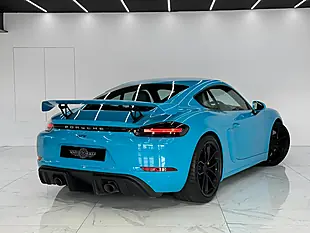Used 2020 Porsche 718 Cayman GT4 Blue - Interior and Exterior details 4
