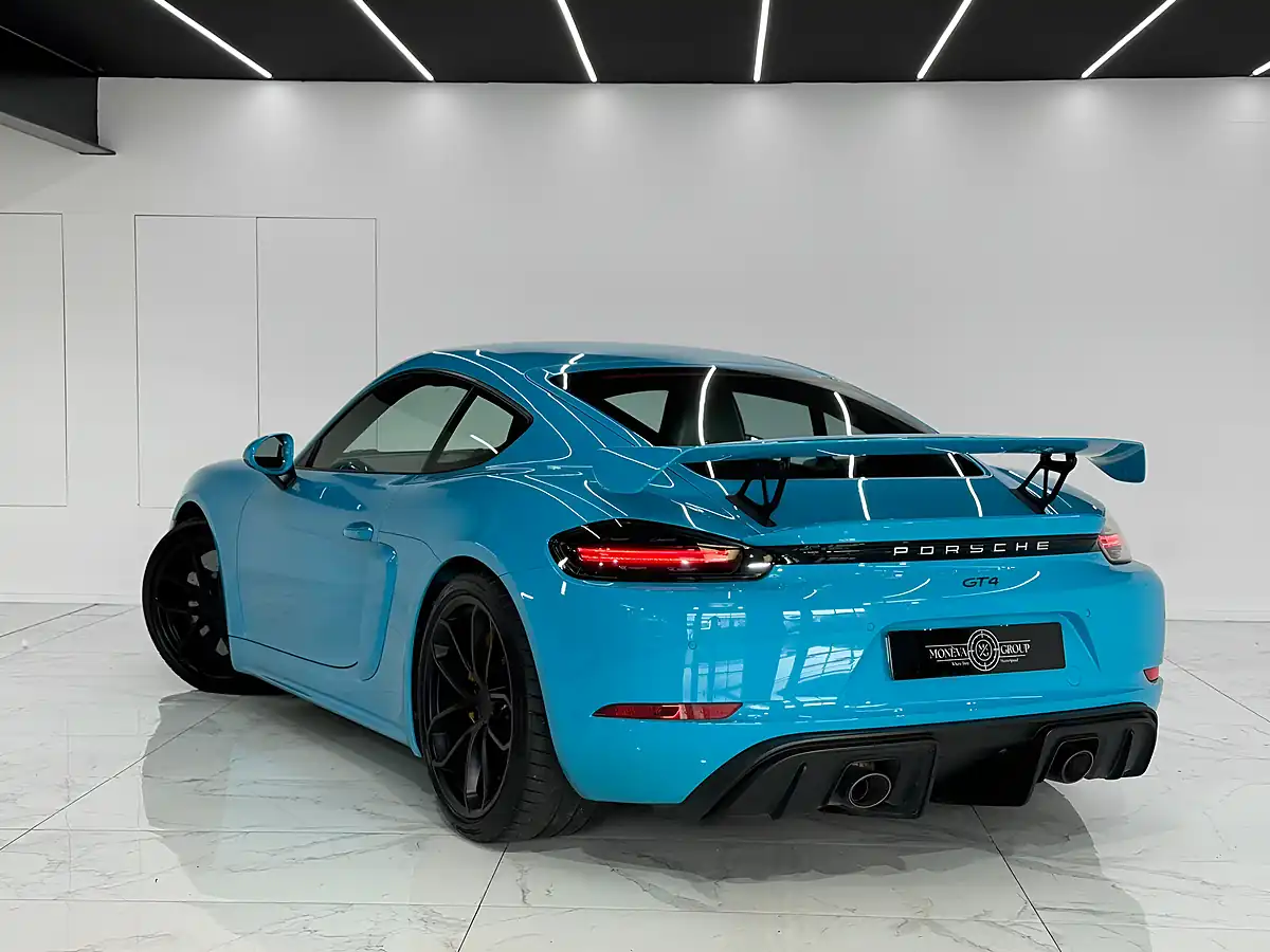Used 2020 Porsche 718 Cayman GT4 Blue - Interior and Exterior details 5