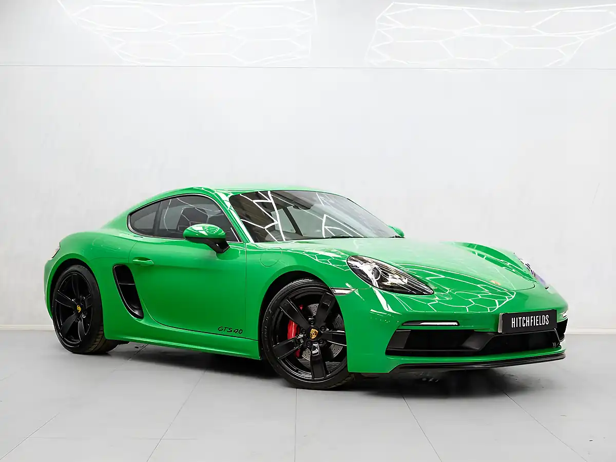 Used 2020 Porsche 718 Cayman Gts Green - Front View