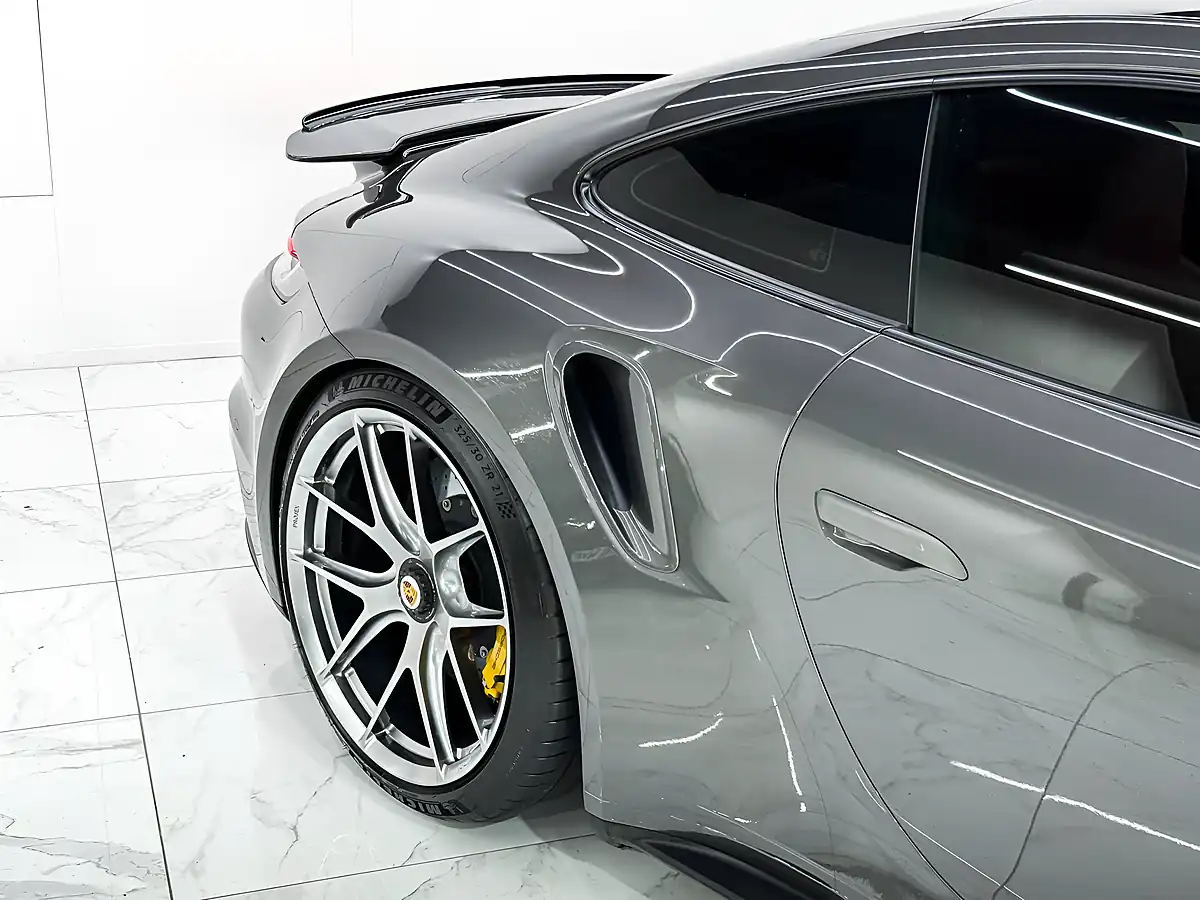 Used 2020 Porsche 911 Turbo S Agate Grey Metallic - Interior and Exterior details 10