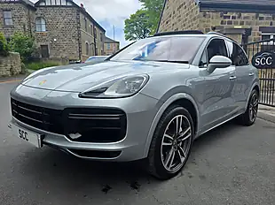 Used 2020 Porsche Cayenne Turbo Dolomite Silver - Interior and Exterior details 5