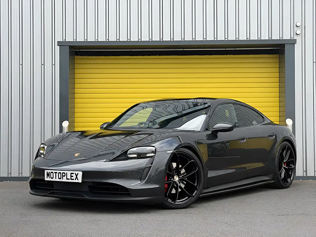 Used 2020 Porsche Taycan 4S Volcano Grey - Front View