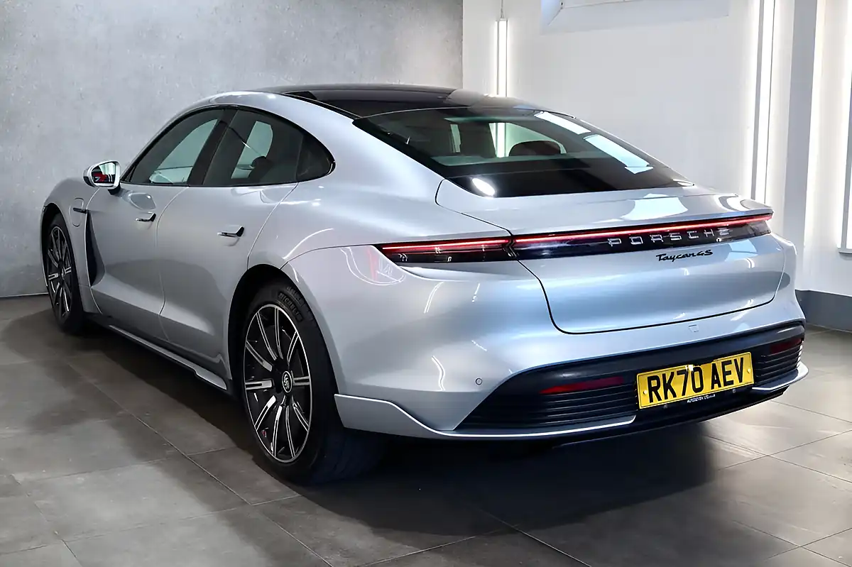 Used 2020 Porsche Taycan Performance Plus 4S Silver - Interior and Exterior details 2