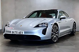 Used 2020 Porsche Taycan Performance Plus 4S Silver - Interior and Exterior details 8