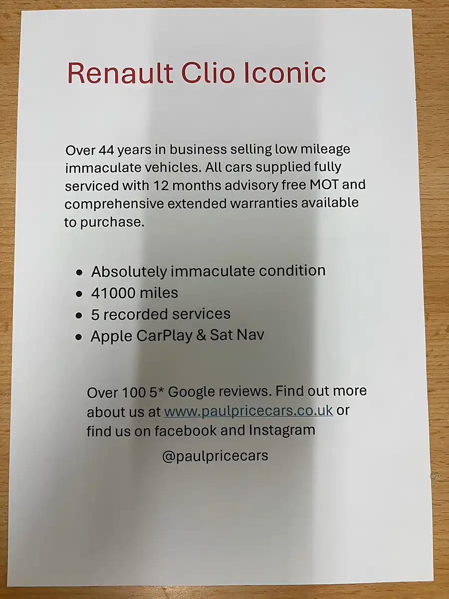 Used 2020 Renault Clio Iconic Red - Interior and Exterior details 9