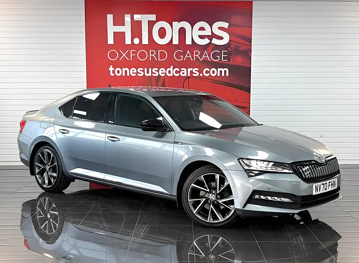 Used 2020 Skoda Superb Sportline Plus Grey - Front View