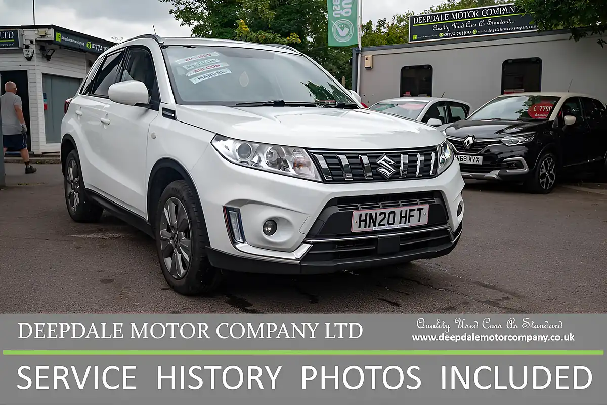 Used 2020 Suzuki Vitara Sz-T Superior White - Front View