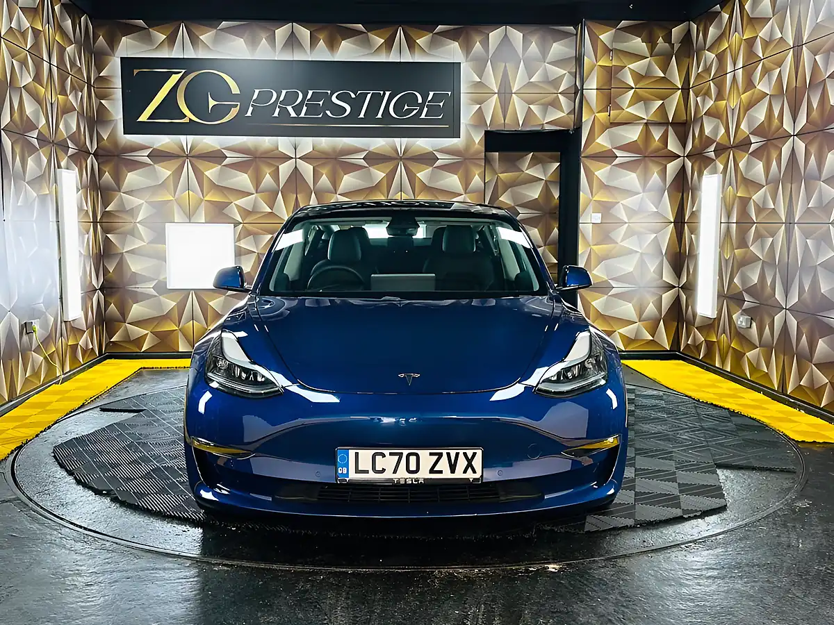 Used 2020 Tesla Model 3 Long Range Blue - Interior and Exterior details 3