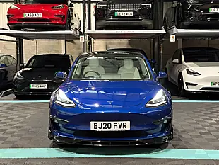 Used 2020 Tesla Model 3 Long Range Blue - Interior and Exterior details 4