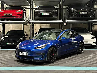 Used 2020 Tesla Model 3 Long Range Blue - Interior and Exterior details 5