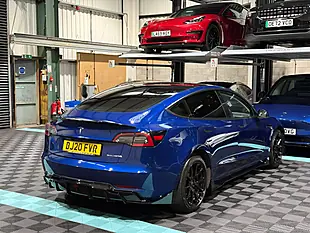Used 2020 Tesla Model 3 Long Range Blue - Interior and Exterior details 9