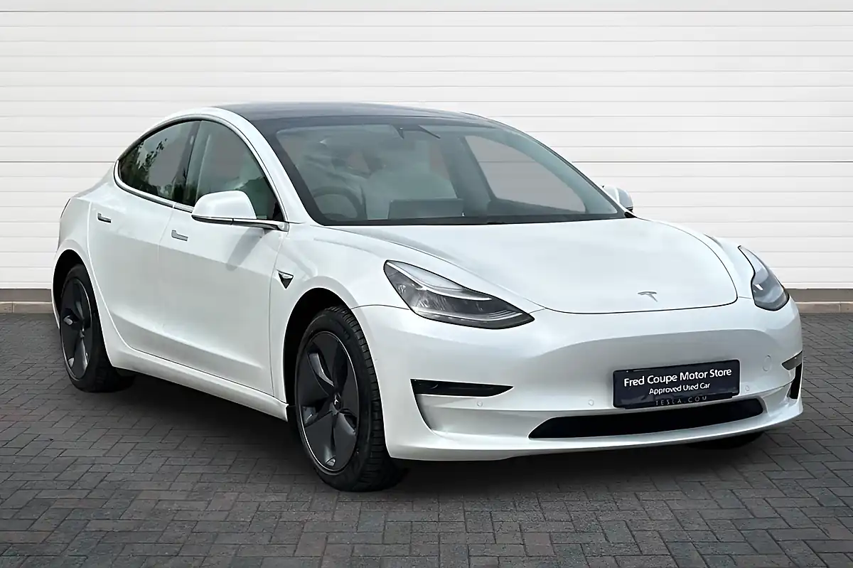 Used 2020 Tesla Model 3 Long Range Multi Coat Pearlescent White - Front View