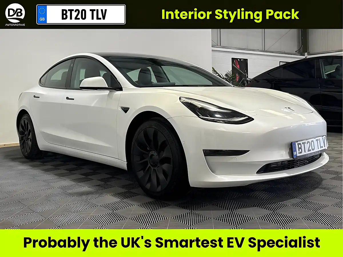 Used 2020 Tesla Model 3 Long Range White - Front View