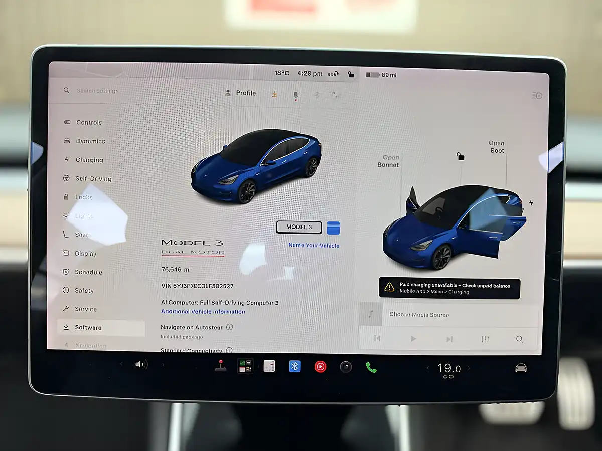 Used 2020 Tesla Model 3 Performance Blue - Interior and Exterior details 15