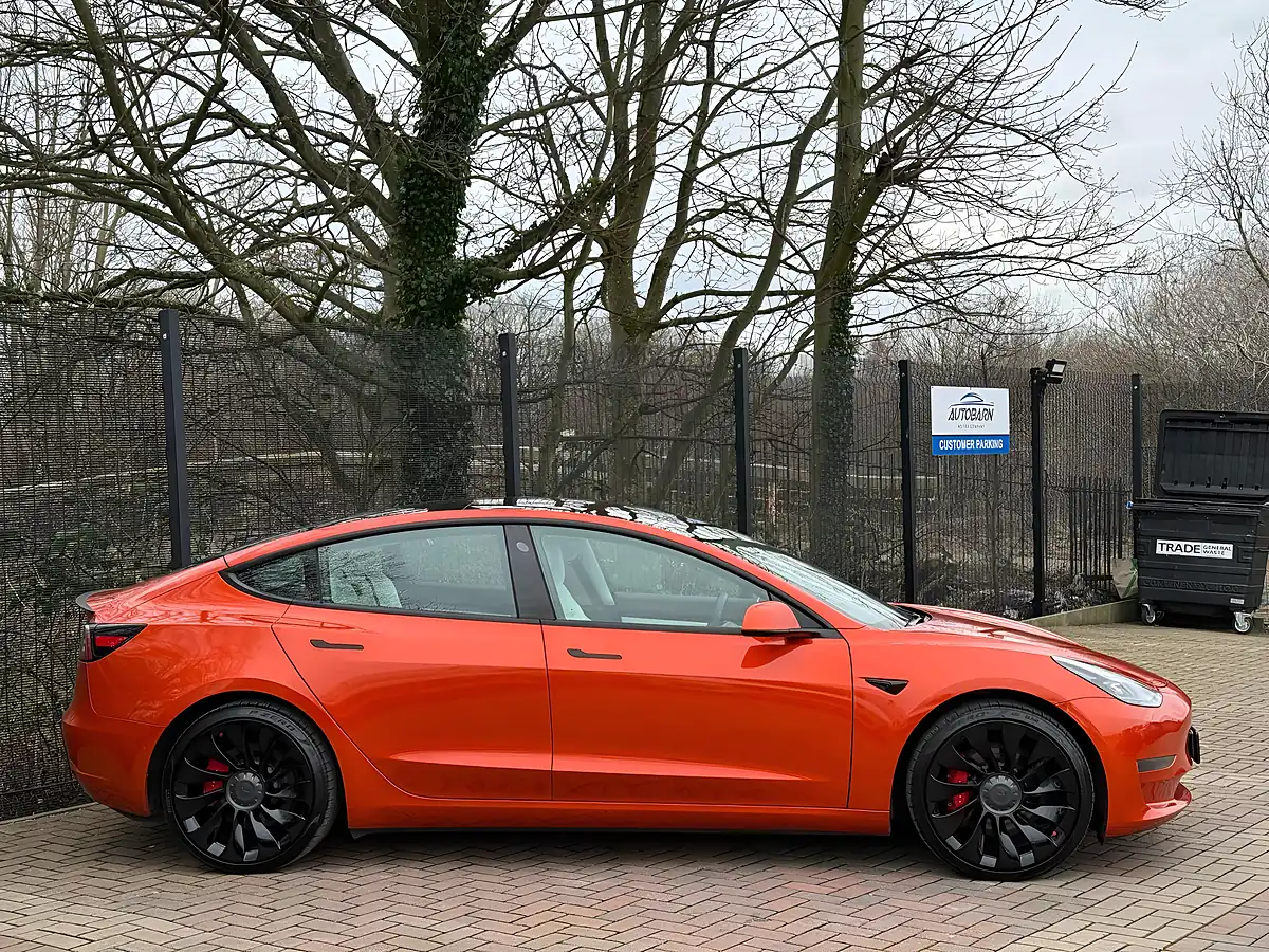Used 2020 Tesla Model 3 Performance Orange - Interior and Exterior details 10