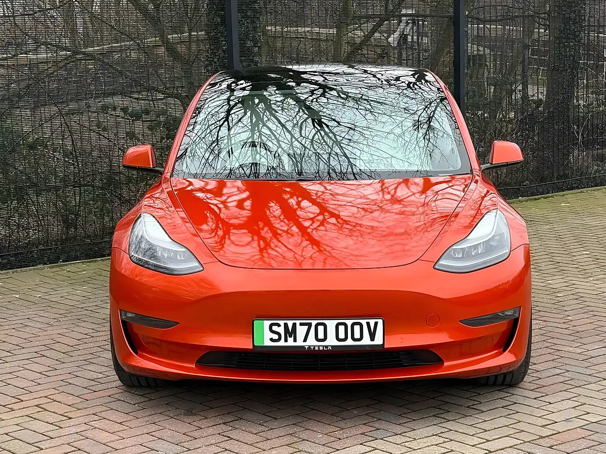Used 2020 Tesla Model 3 Performance Orange - Interior and Exterior details 4