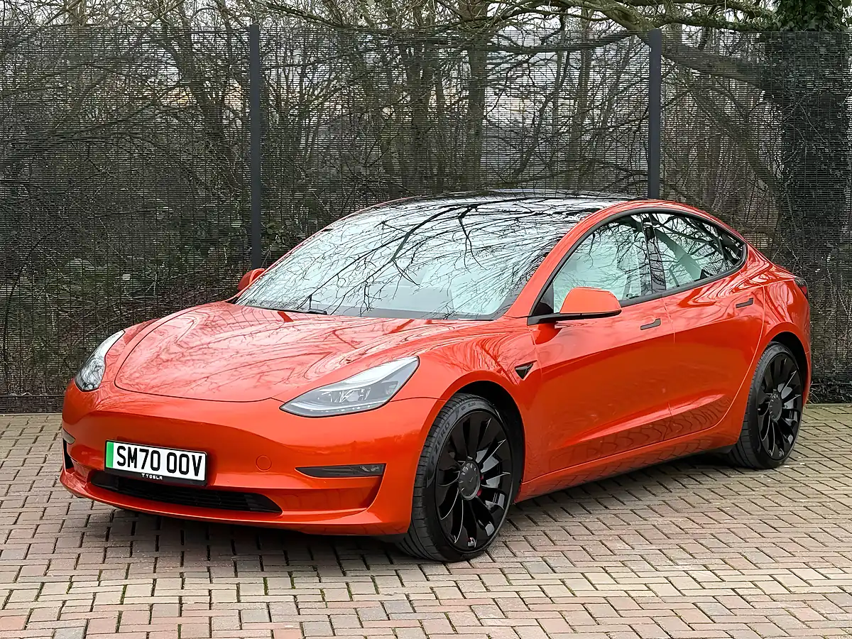 Used 2020 Tesla Model 3 Performance Orange - Interior and Exterior details 5