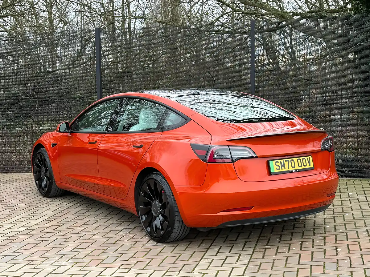 Used 2020 Tesla Model 3 Performance Orange - Interior and Exterior details 7