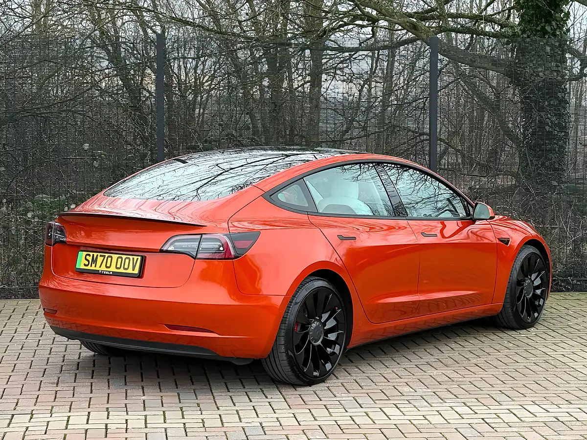 Used 2020 Tesla Model 3 Performance Orange - Interior and Exterior details 9