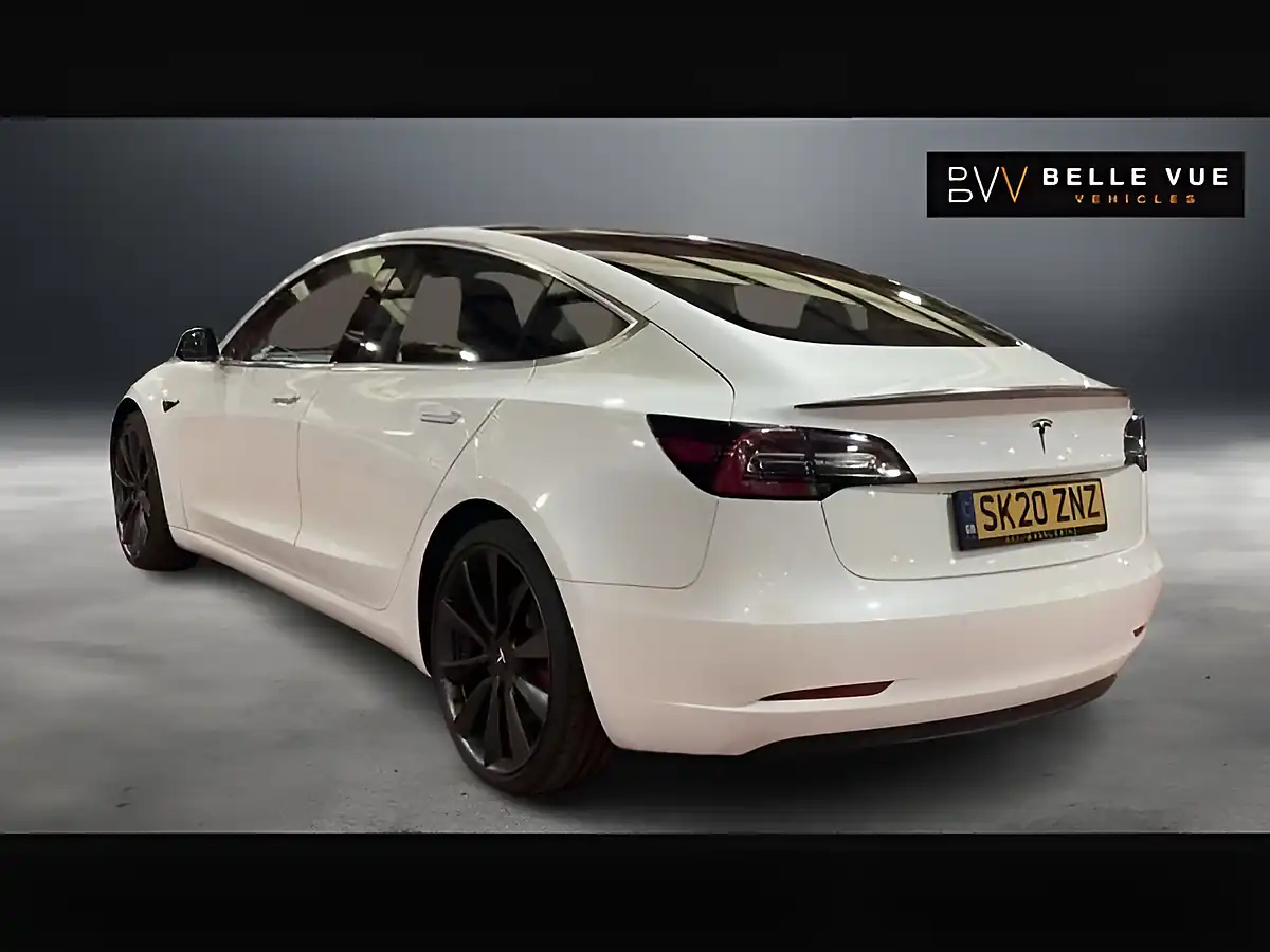 Used 2020 Tesla Model 3 Performance Pearl White - Interior and Exterior details 9