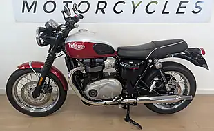 Used 2020 Triumph Bonneville T100 Bud Ekins Special Edition Red - Interior and Exterior details 4