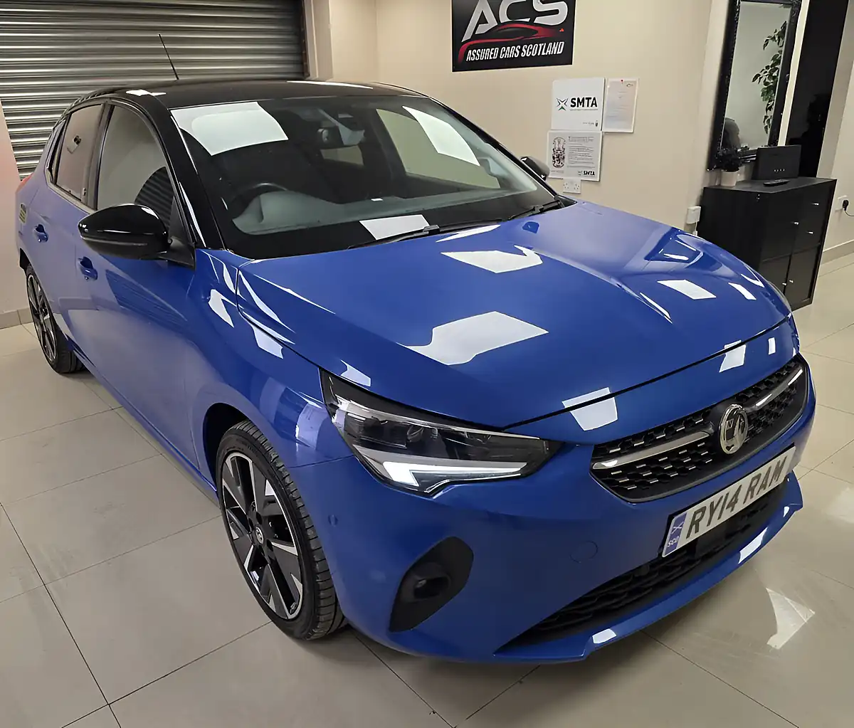 Used 2020 Vauxhall Corsa Electric Elite Nav Blue - Front View