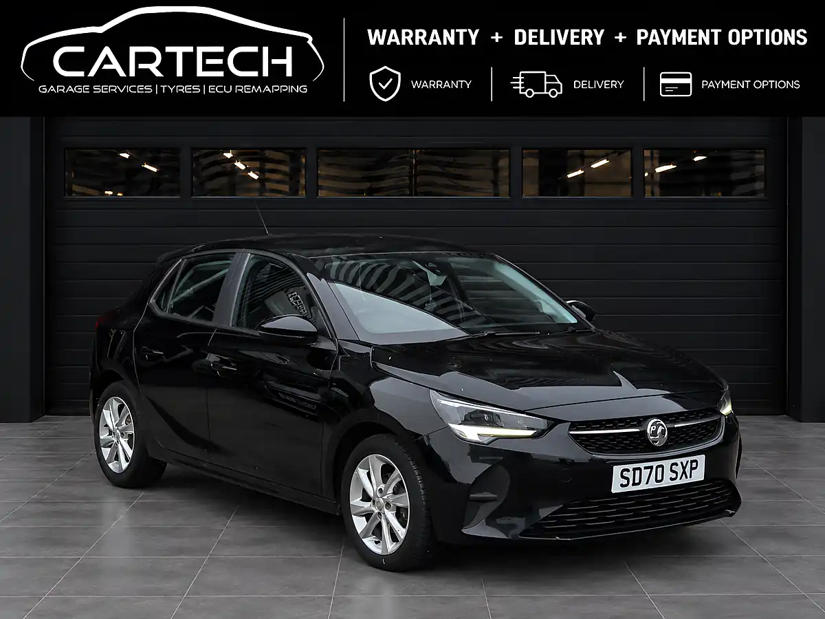 Used 2020 Vauxhall Corsa Se Black - Front View