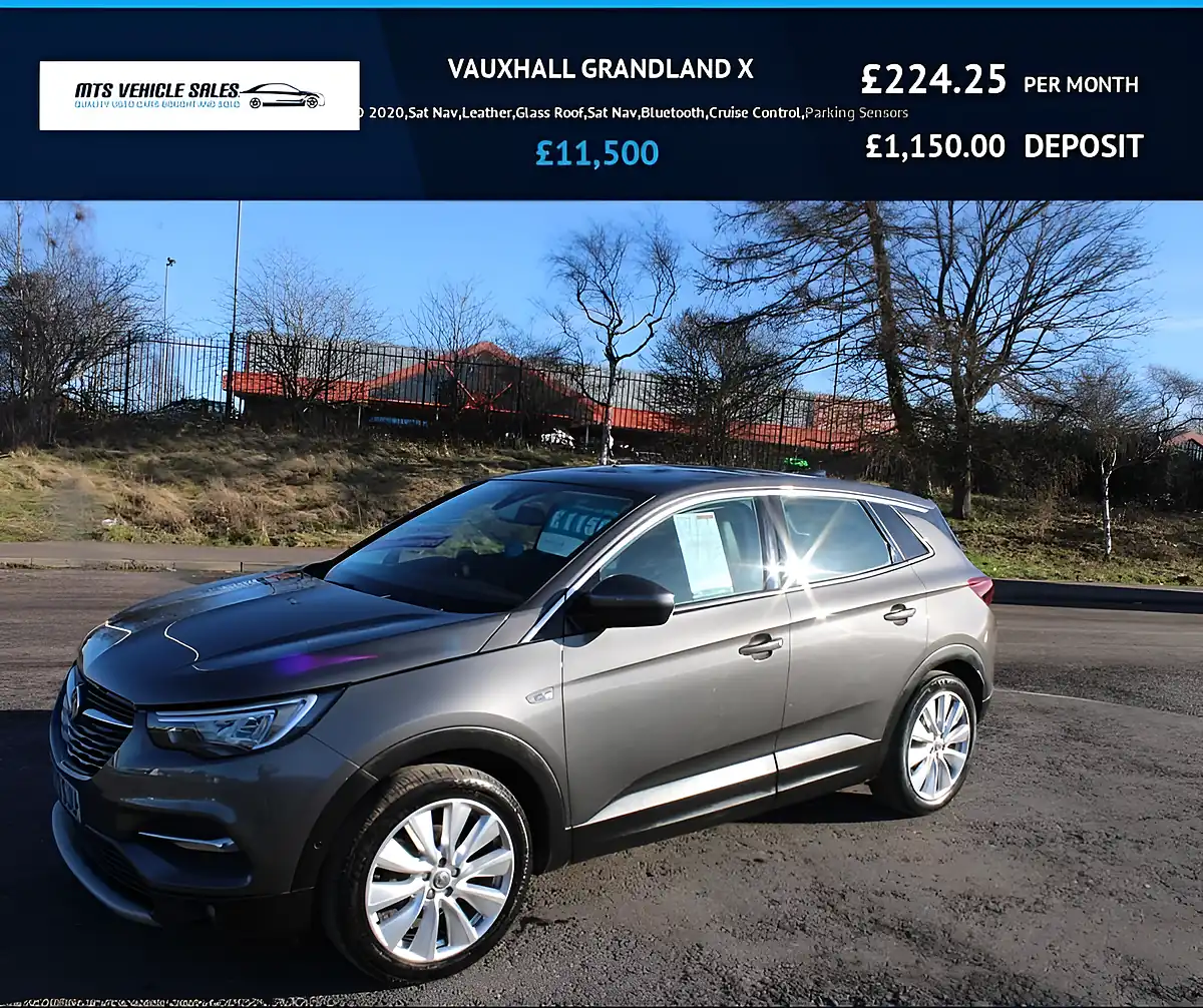 Used 2020 Vauxhall Grandland X Elite X Nav Edition Moonstone Grey Metallic - Front View
