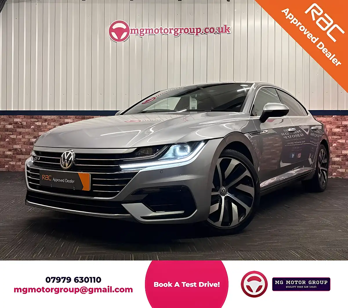 Used 2020 Volkswagen Arteon R-Line Pyrite Silver - Front View