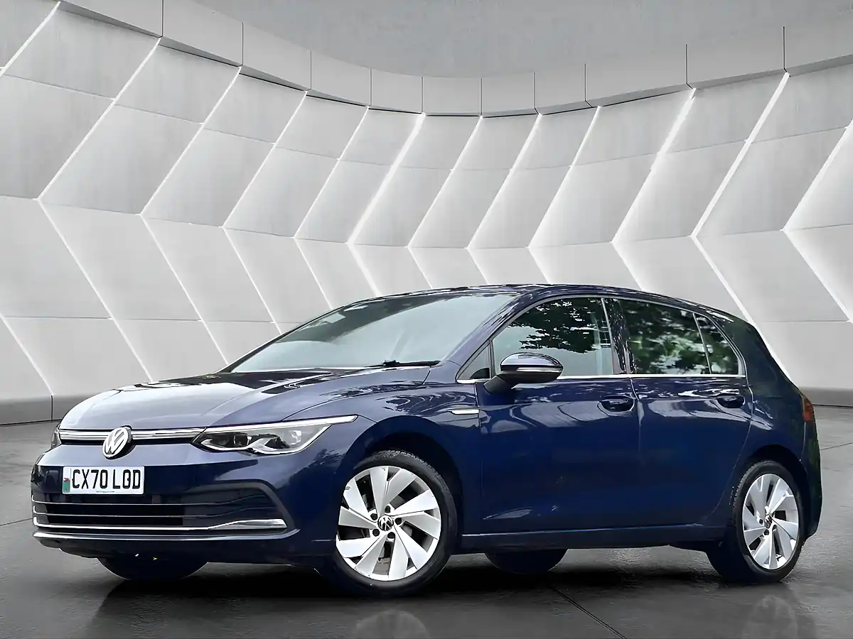 Used 2020 Volkswagen Golf Style Blue - Front View