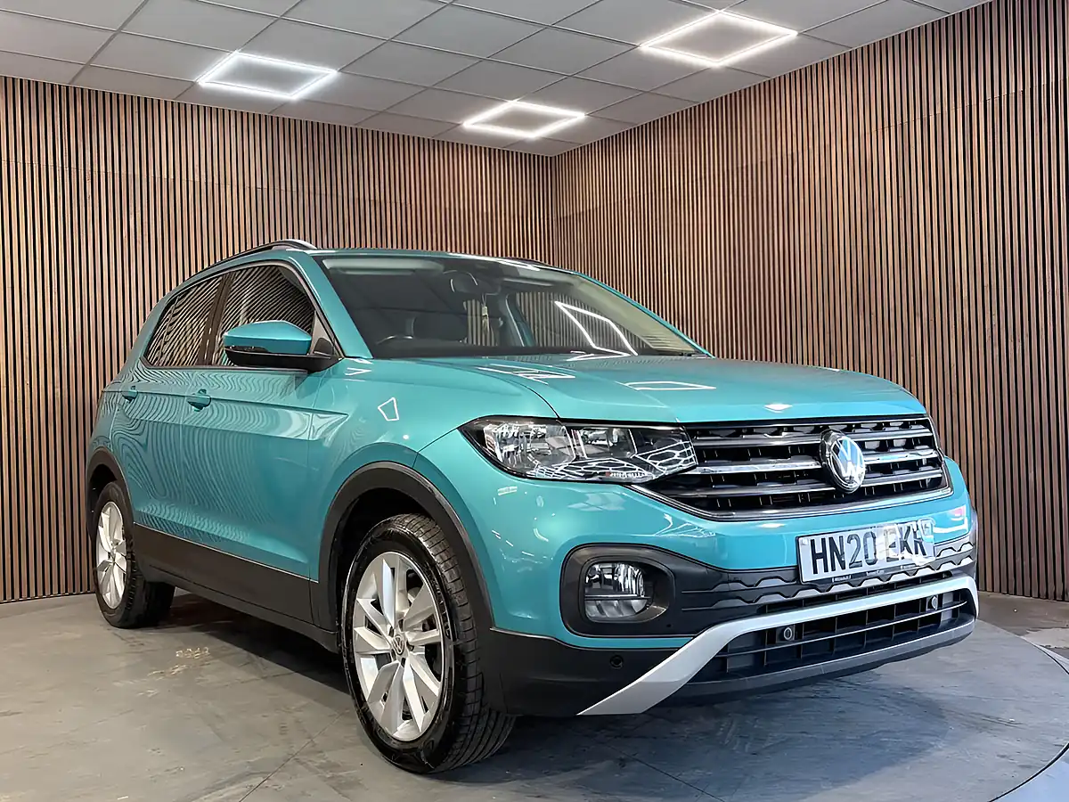 Used 2020 Volkswagen T-Cross Se Blue - Front View