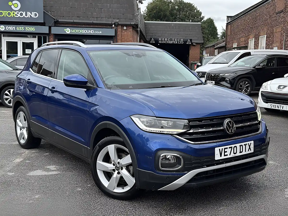 Used 2020 Volkswagen T-Cross Sel Blue - Front View