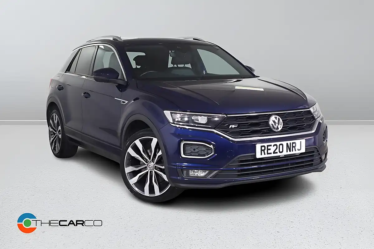 Used 2020 Volkswagen T-Roc R-Line Blue - Front View