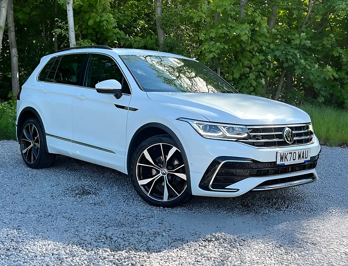 Used 2020 Volkswagen Tiguan R-Line Pure White - Front View