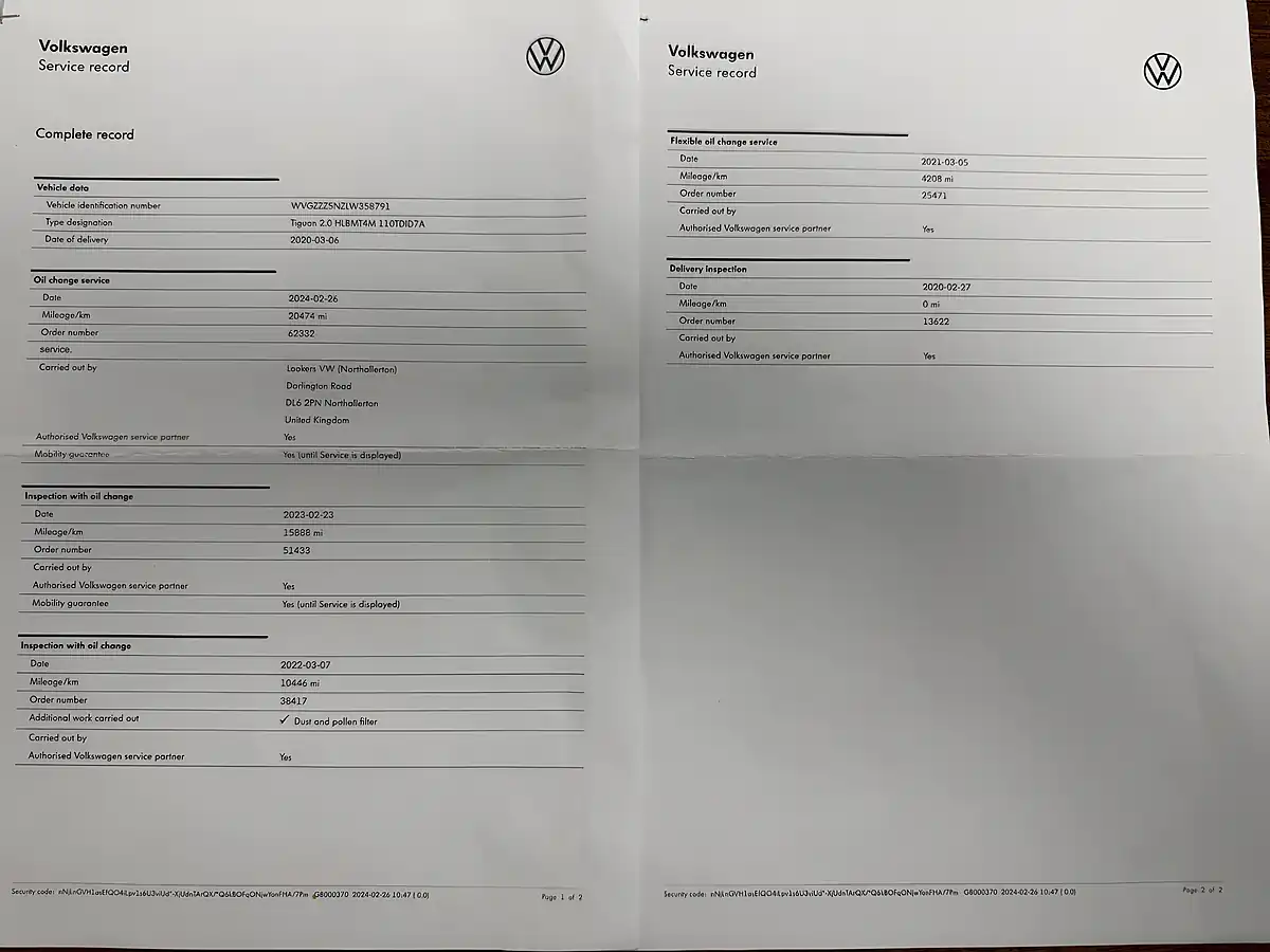 Used 2020 Volkswagen Tiguan R-Line Tech White - Interior and Exterior details 19