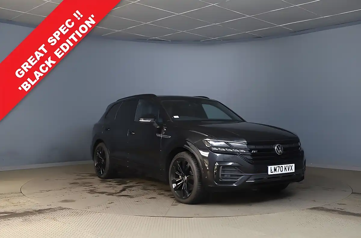 Used 2020 Volkswagen Touareg Black Edition Black - Front View