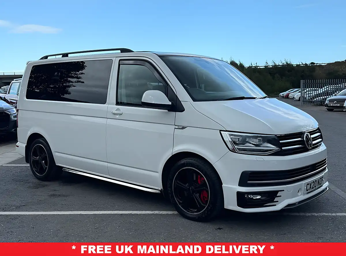 Used 2020 Volkswagen Transporter Sportline Pure White - Front View