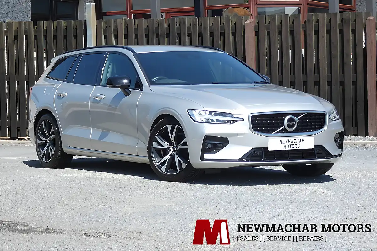 Used 2020 Volvo V60 R-Design Plus Bright Silver - Front View