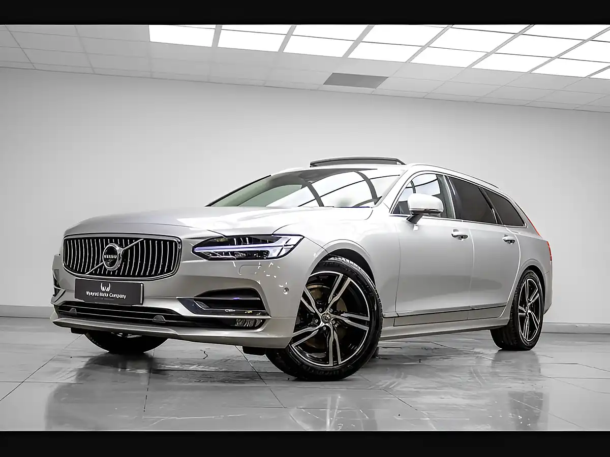 Used 2020 Volvo V90 Inscription Plus Silver - Front View