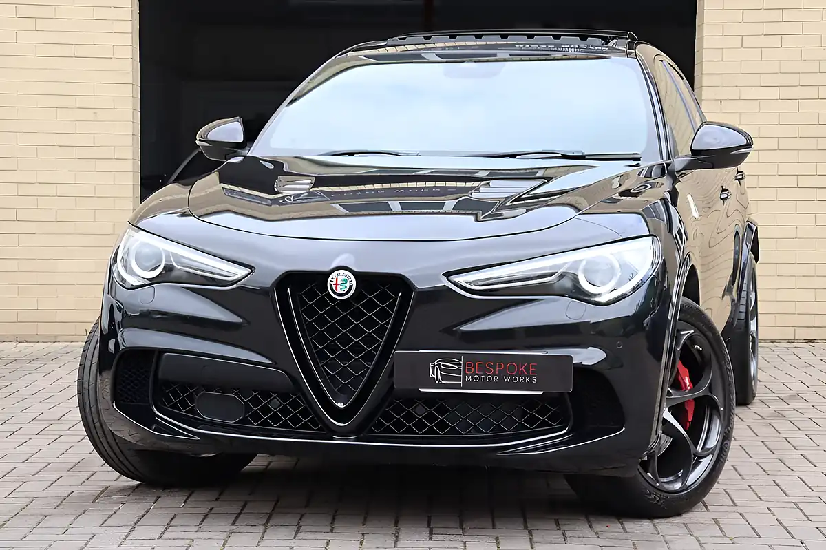 Used 2021 Alfa Romeo Stelvio Quadrifoglio Black - Front View