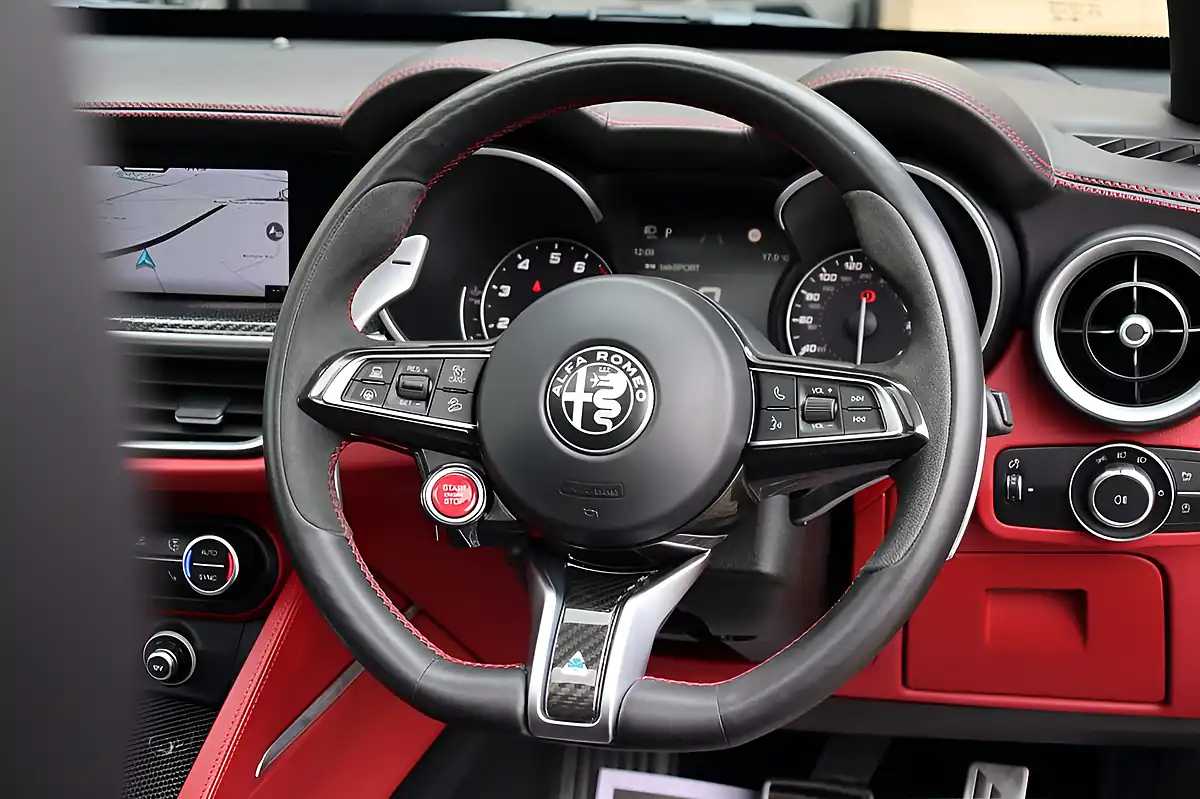 Used 2021 Alfa Romeo Stelvio Quadrifoglio Black - Interior and Exterior details 6