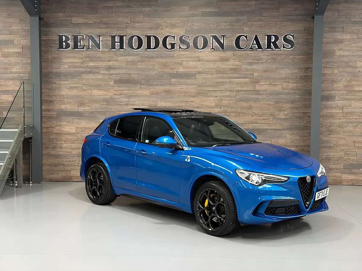 Used 2021 Alfa Romeo Stelvio Quadrifoglio Misano Blue - Interior and Exterior details 2