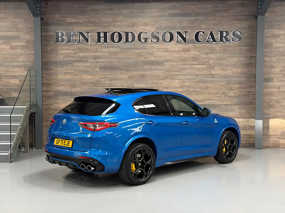 Used 2021 Alfa Romeo Stelvio Quadrifoglio Misano Blue - Interior and Exterior details 3